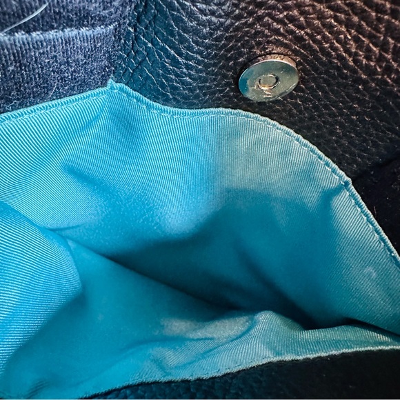 PIQUADRO BLACK LEATHER CROSSBODY UNISEX MESSENGER BAG AMAZING CONDITION 22” DROP - Picture 5 of 14